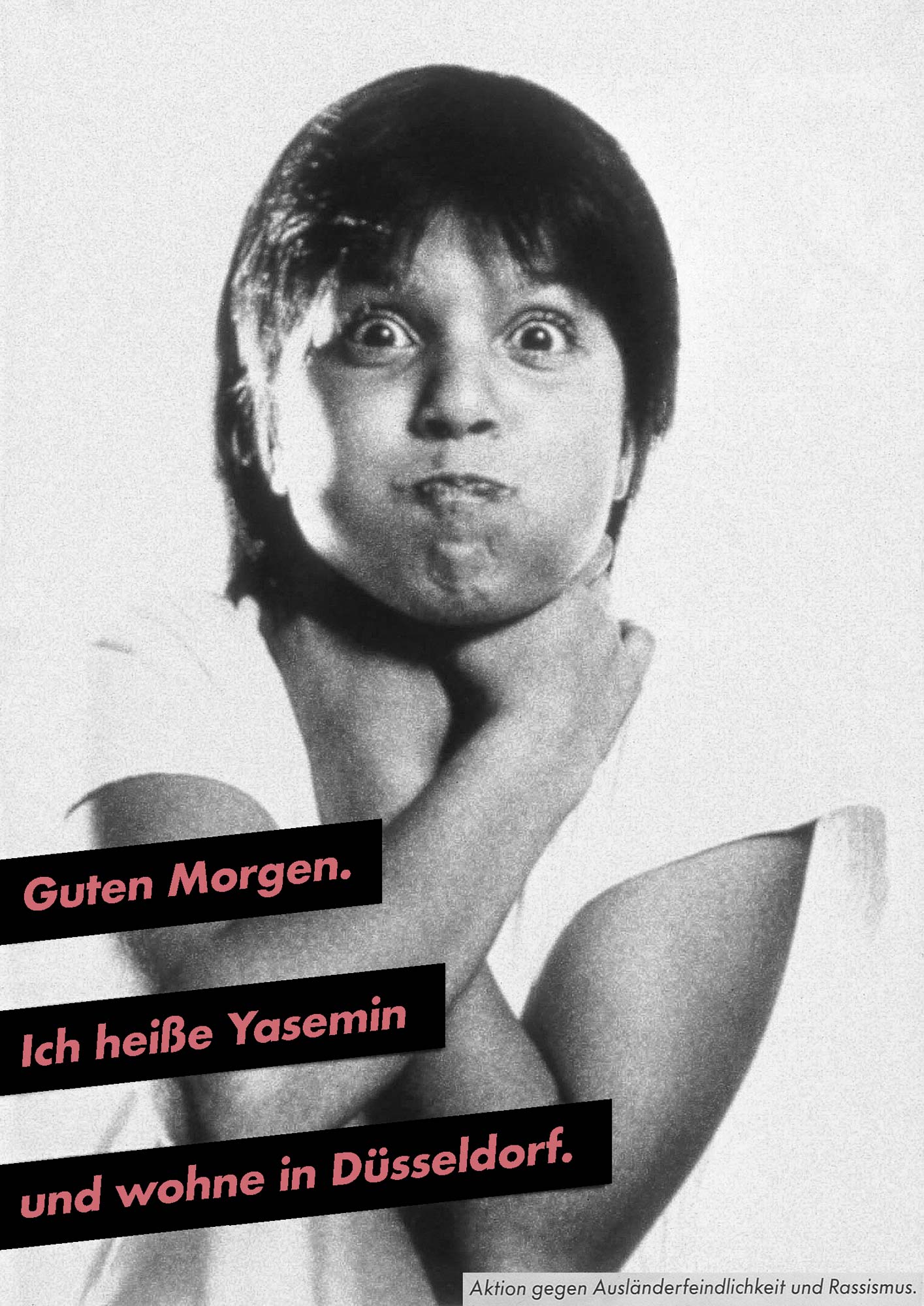 Gestaltet: Eva Cervinka, Udo Bechmann, Betreut: Uwe Loesch, Titel: Guten Morgen. Ich heiße Yasemin und wohne in Düsseldorf., Jahr: 1989