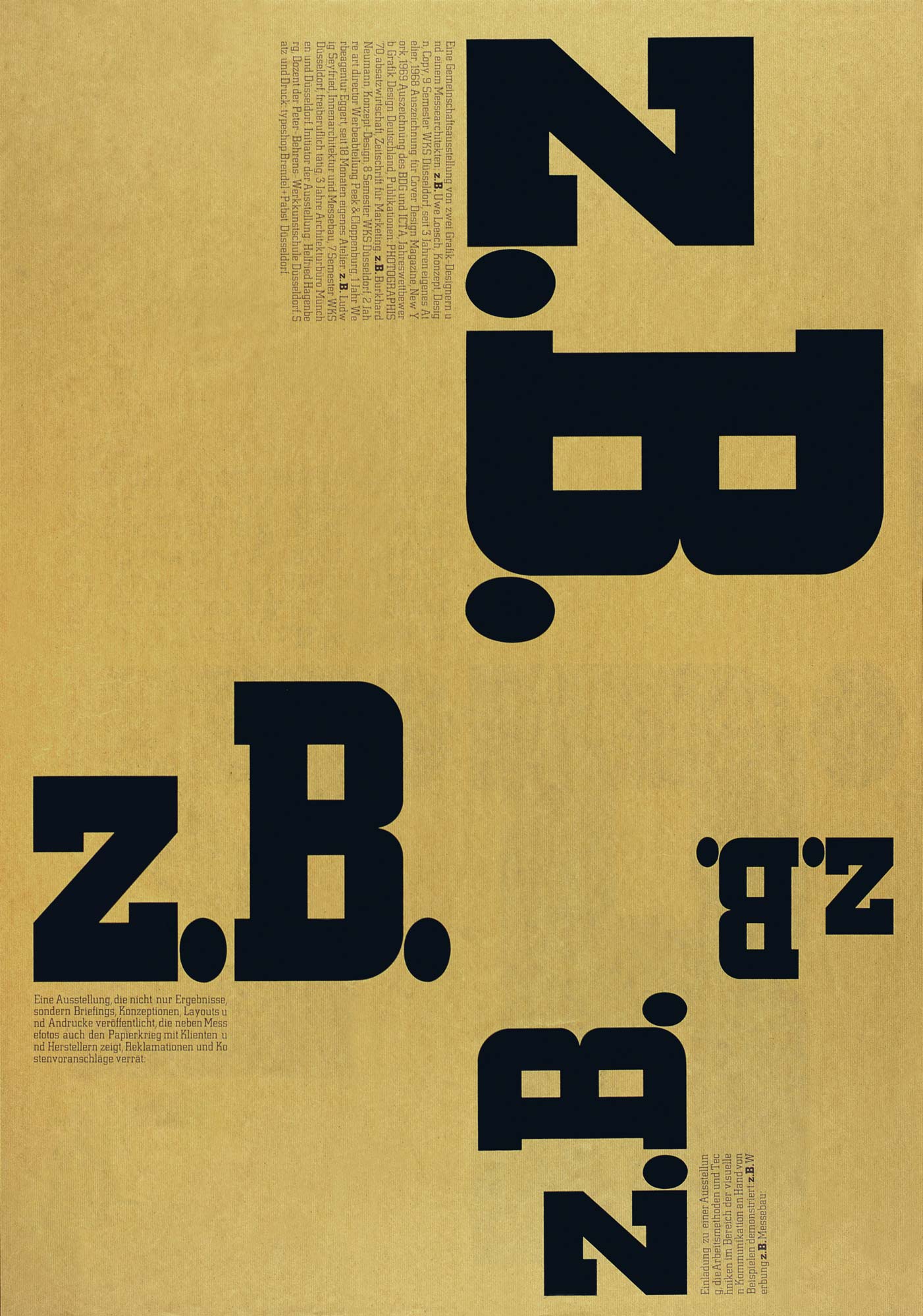 Gestaltet: Burkhard Neumann, Uwe Loesch, Titel: z.B., Jahr: 1971